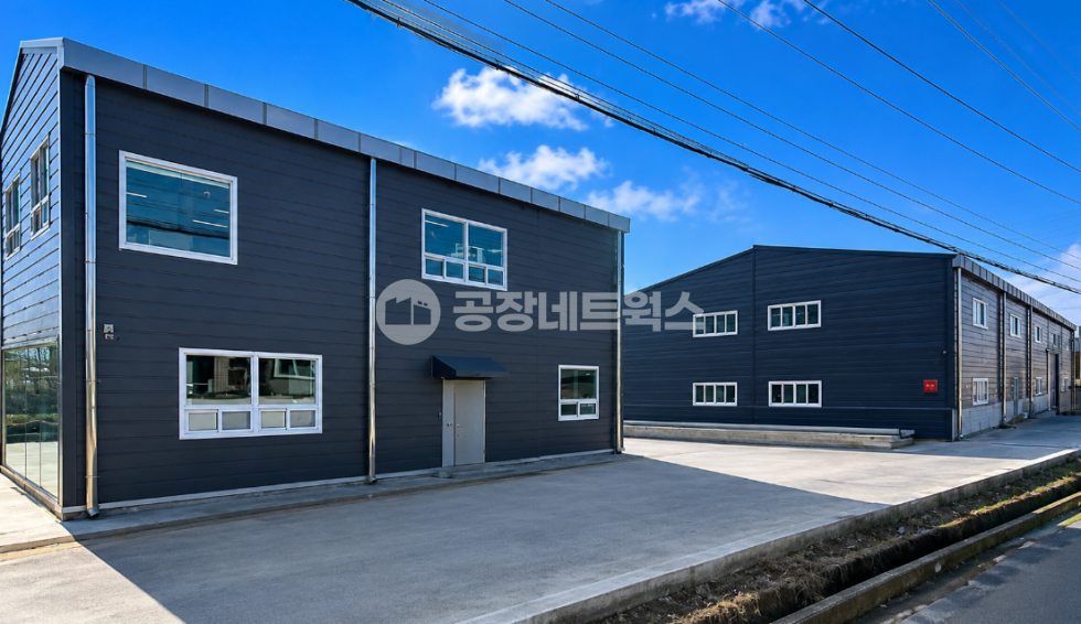 경남 창원의창구 대산면 우암리 주건축물제1,주건축물제2동 경남 창원 공장 급매매 층고 10m 2.8톤 호이스트 건물2개동 트레일러 진입 가능 매매 매물번호 11868 사진 1