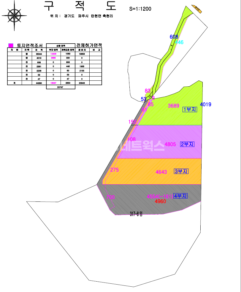 경기 파주시 탄현면 축현리 경기 북부 파주 대형땅 대형나대지매매 개발부지 건축승인득 매각 매매 매물번호 11883 사진 2